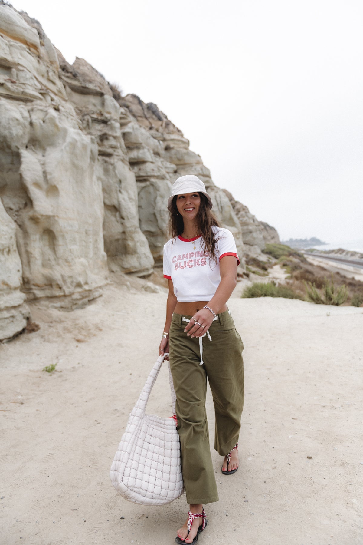 Don't take me Hiking Barrel Pant-Army