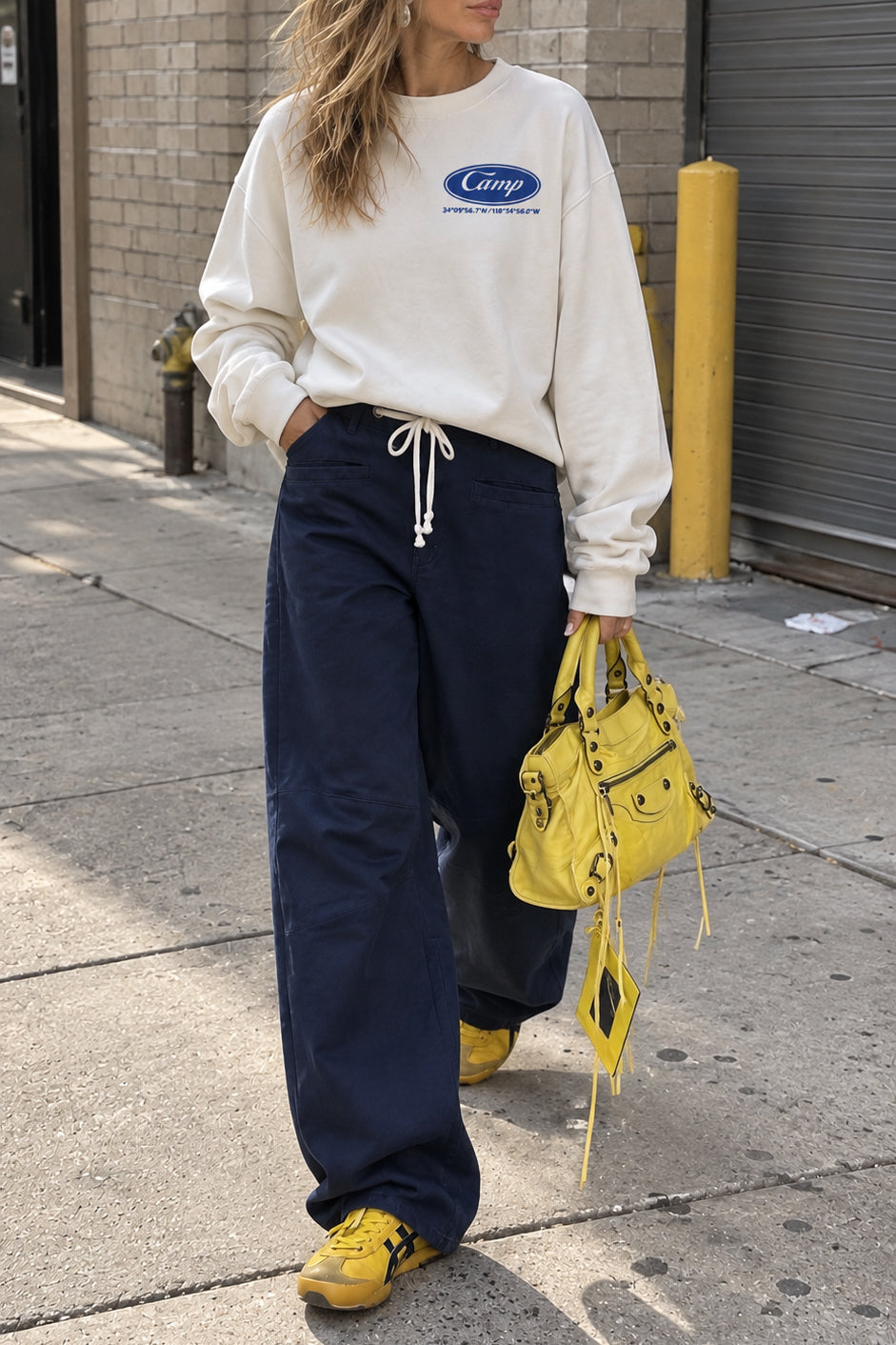 Don't take me Hiking Barrel Pant-Navy